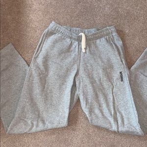 Light gray Reebok sweatpants